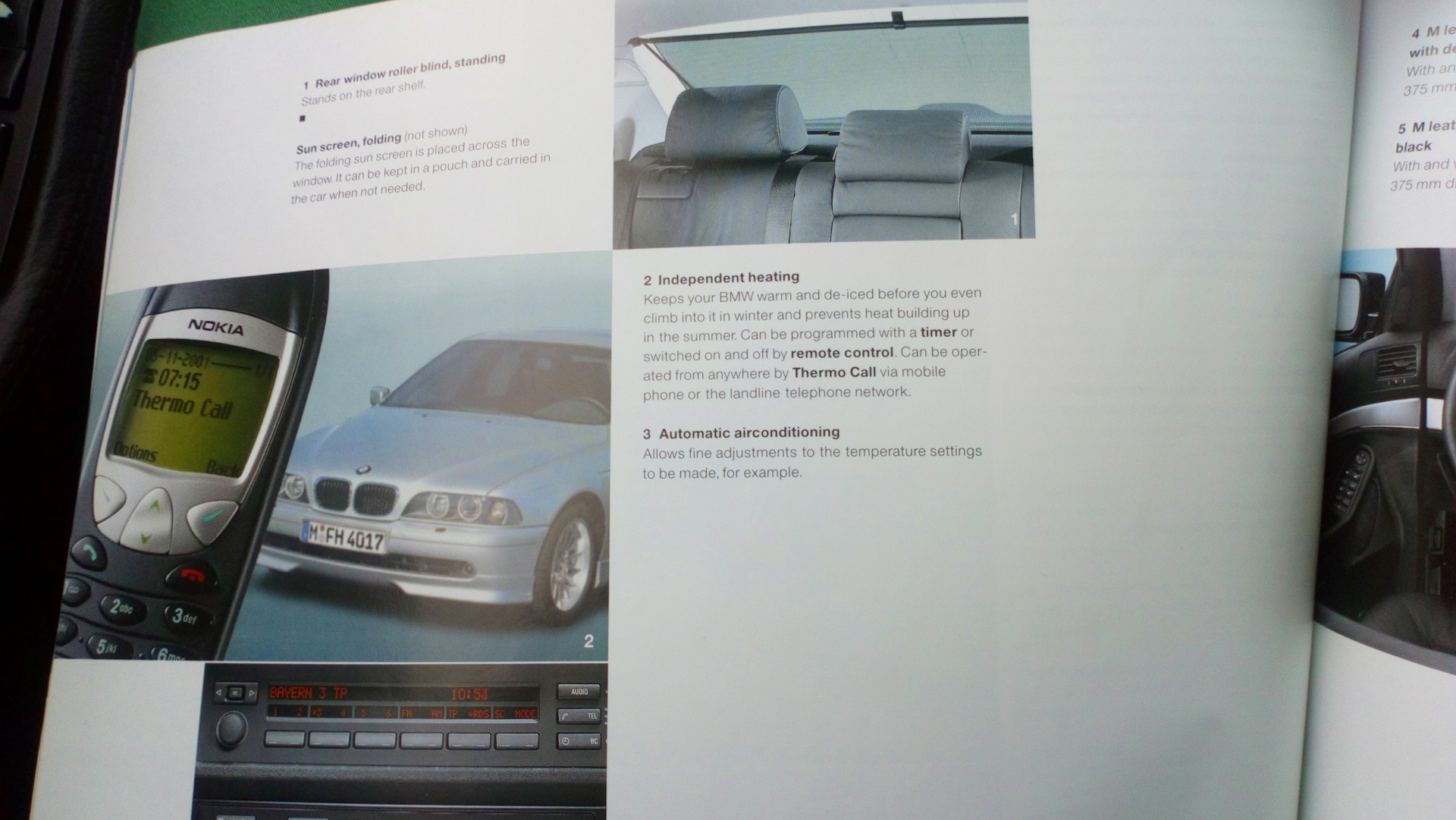 Каталог аксессуаров BMW e 39 — BMW 5 series (E39), 4,4 л, 1997 года ...