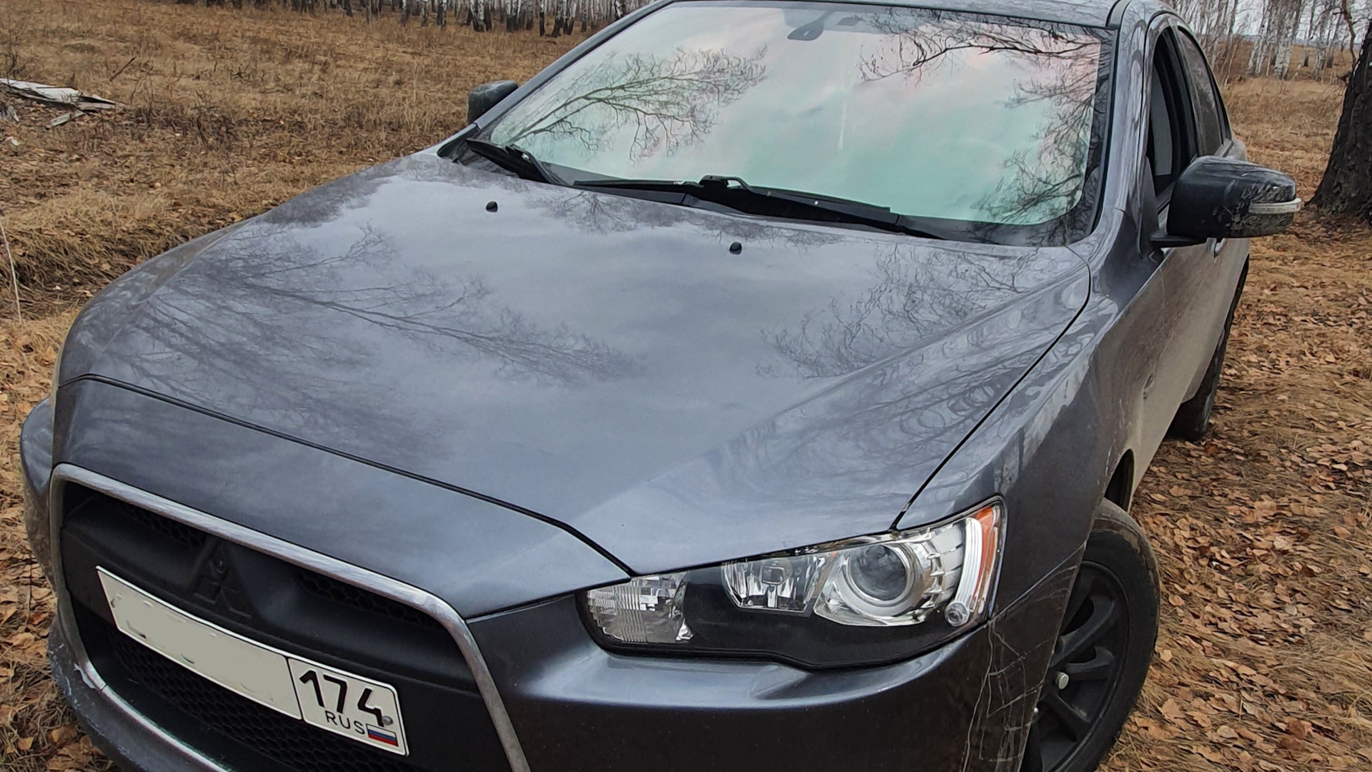 Mitsubishi Lancer X 1.5 бензиновый 2011 | «Серый мика» (Р) A39 на DRIVE2