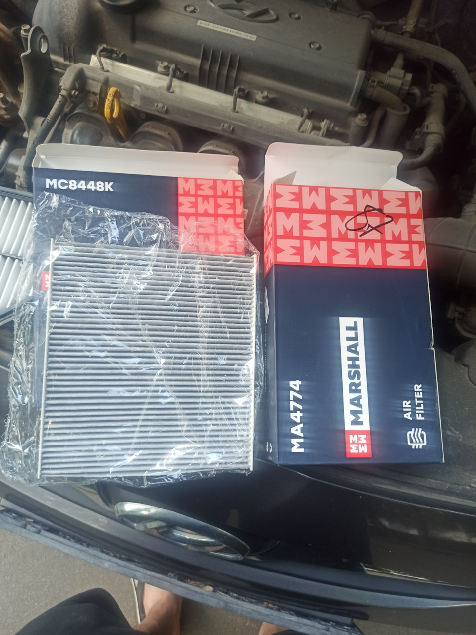 Замена масла, воздушного и салонного фильтра — Hyundai Solaris ...