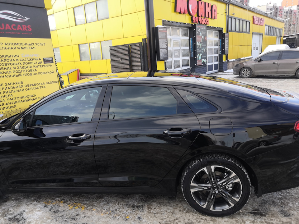 Kia Optima k5 черная антихром