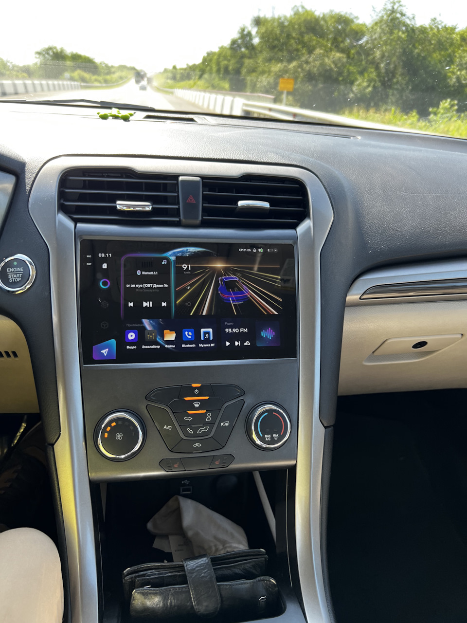 Установка магнитолы — Ford Fusion (America) (2G), 2 л, 2017 года ...