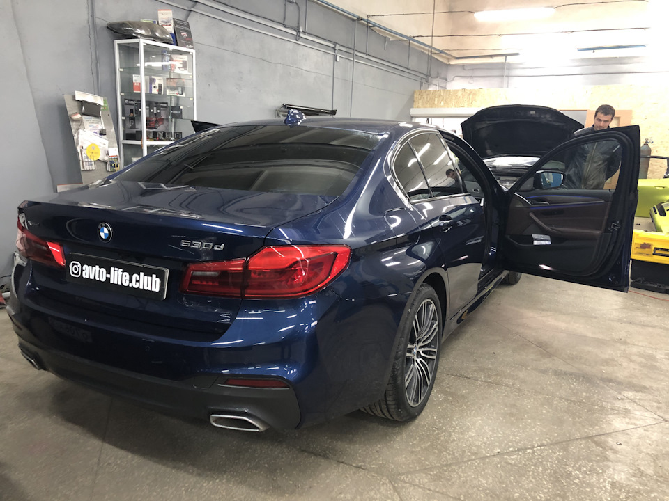 Тонированные фары BMW g30