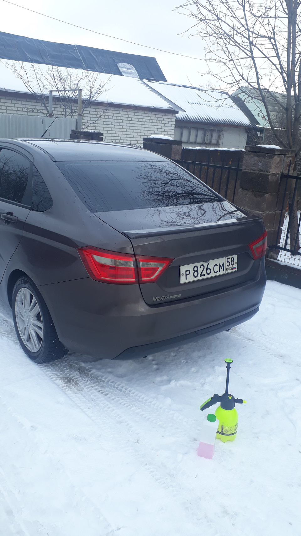 Спойлер от LADA Vesta Exclusive, покраска и установка — Lada Vesta, 1,6 л,  2019 года | стайлинг | DRIVE2