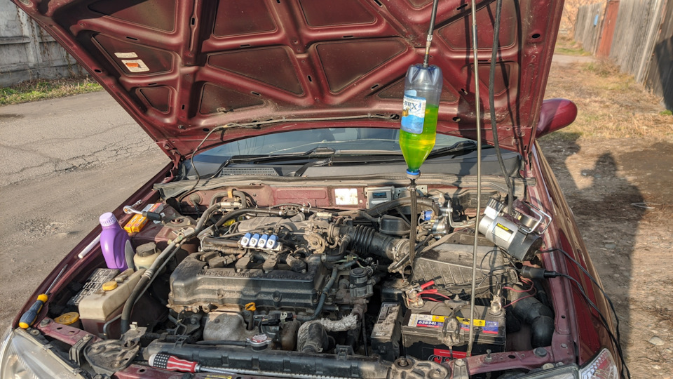 Промывка форсунок не снимая рампу за 1час — Nissan Bluebird Sylphy (G10 ...