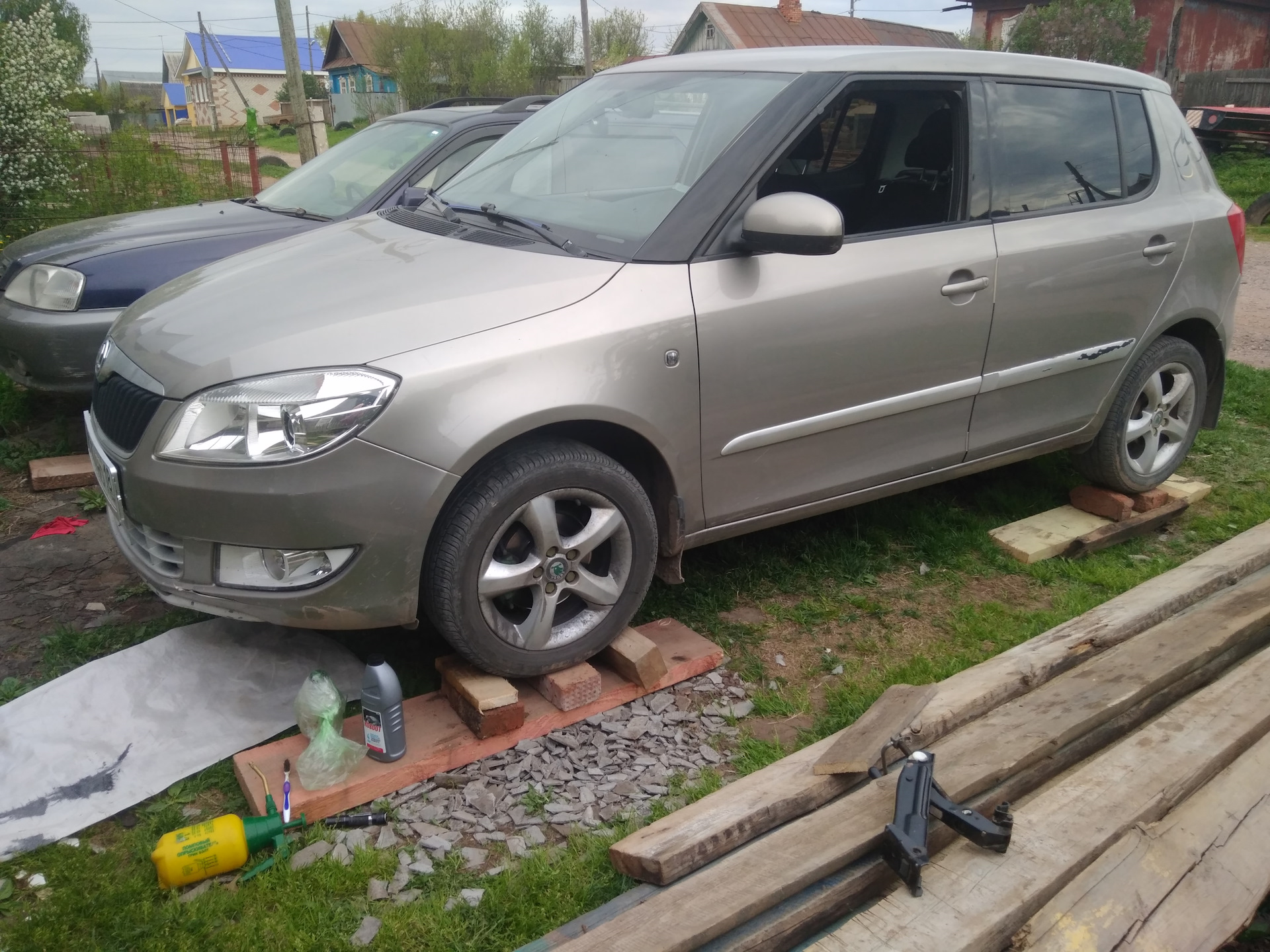 Замена тормозухи. за 7 лет, первый раз… Подробное описание. — Skoda Fabia  Mk2, 1,6 л, 2011 года | своими руками | DRIVE2