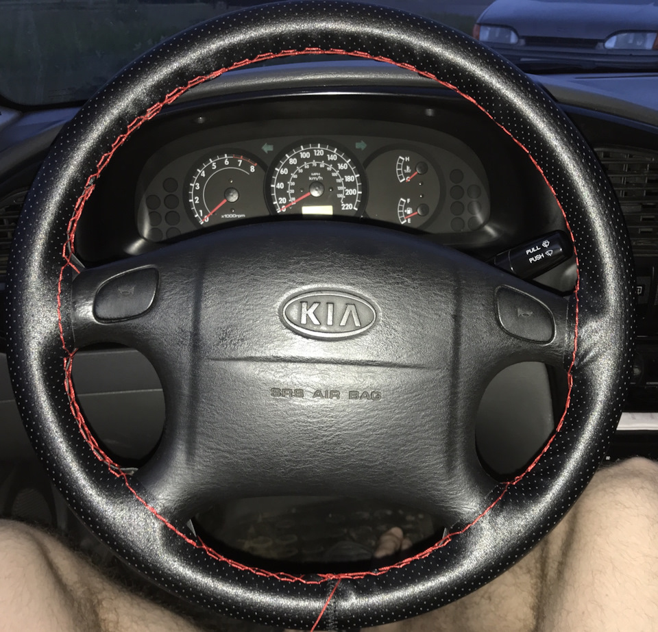 Оплётка на руль — KIA Spectra, 1,6 л, 2007 года | аксессуары | DRIVE2