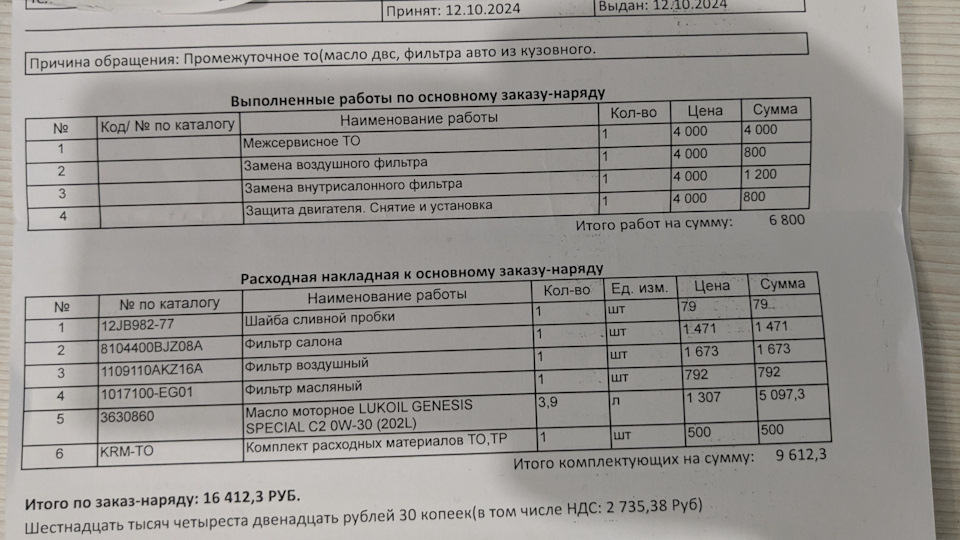 Каско + промежуточное ТО — Haval M6 (2G), 1,5 л, 2023 года | плановое ...