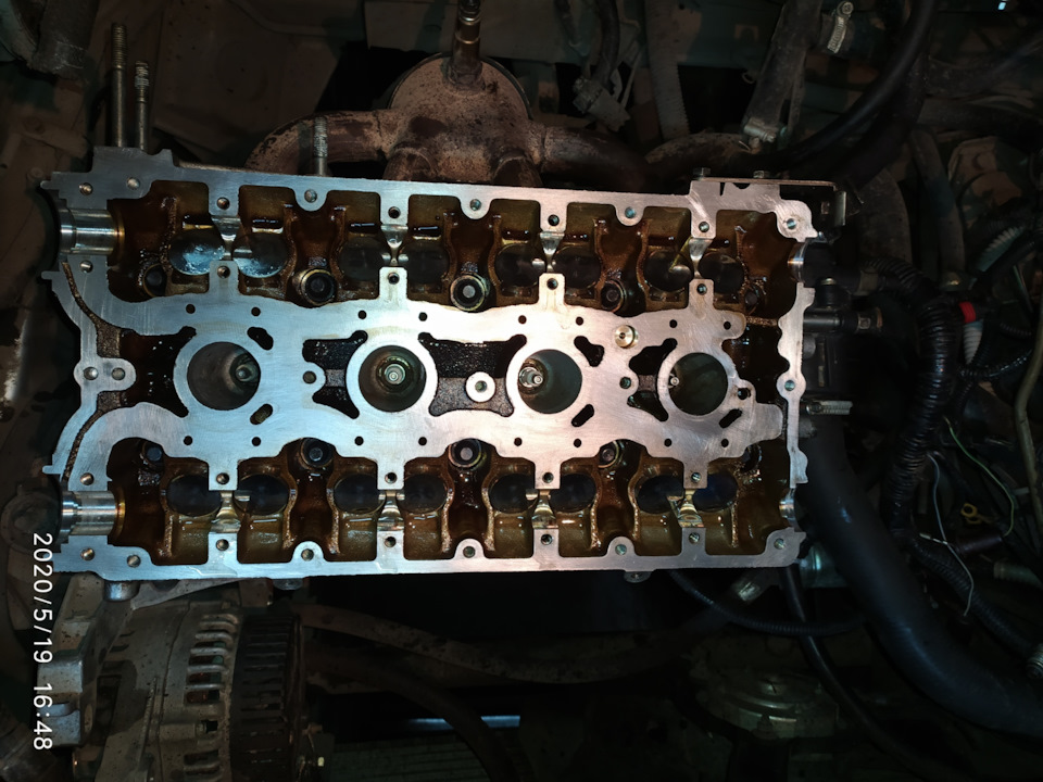 Замена прокладки ГБЦ, помпы, ремня ГРМ. — Lada 21124, 1,6 л, 2008 года ...