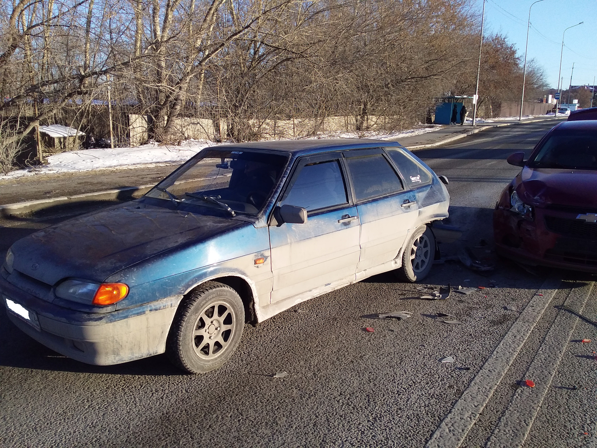 ДТП. — Lada 2114, 1,5 л, 2005 года | ДТП | DRIVE2