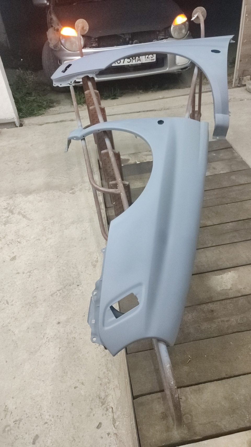 Сделали широкие крылья на лупатую 💪 — Subaru Impreza (GD/GG), 2 л, 2002 ...