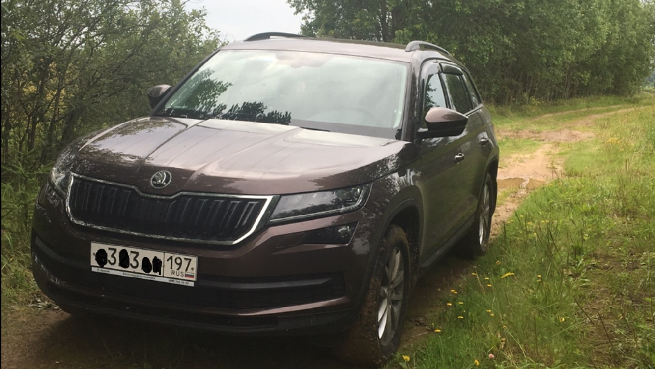Skoda Kodiaq 2.0 бензиновый 2018 | Бурый Турбо-Миша 2.0 4х4 на DRIVE2
