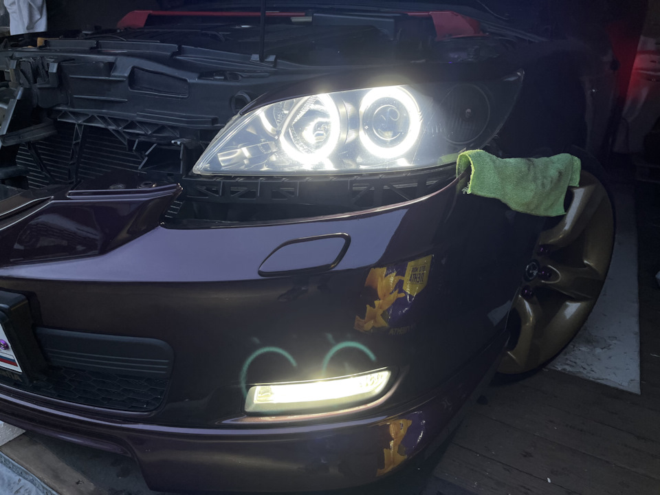 Ангельские глазки с функцией поворота на мазда 3 BK — Mazda 3 (1G) BK ...