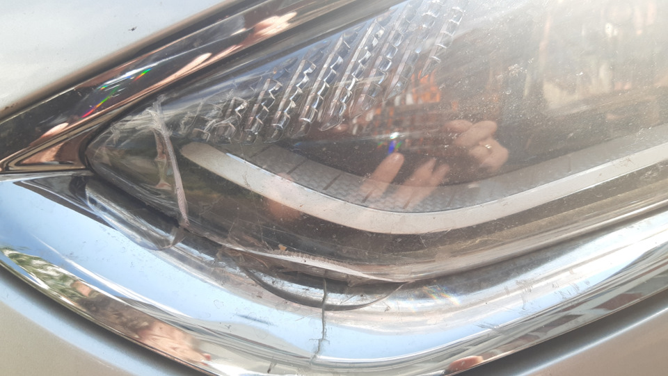 Подготовка к замене стекла фары — Hyundai Sonata VII (LF), 2 л, 2018 ...