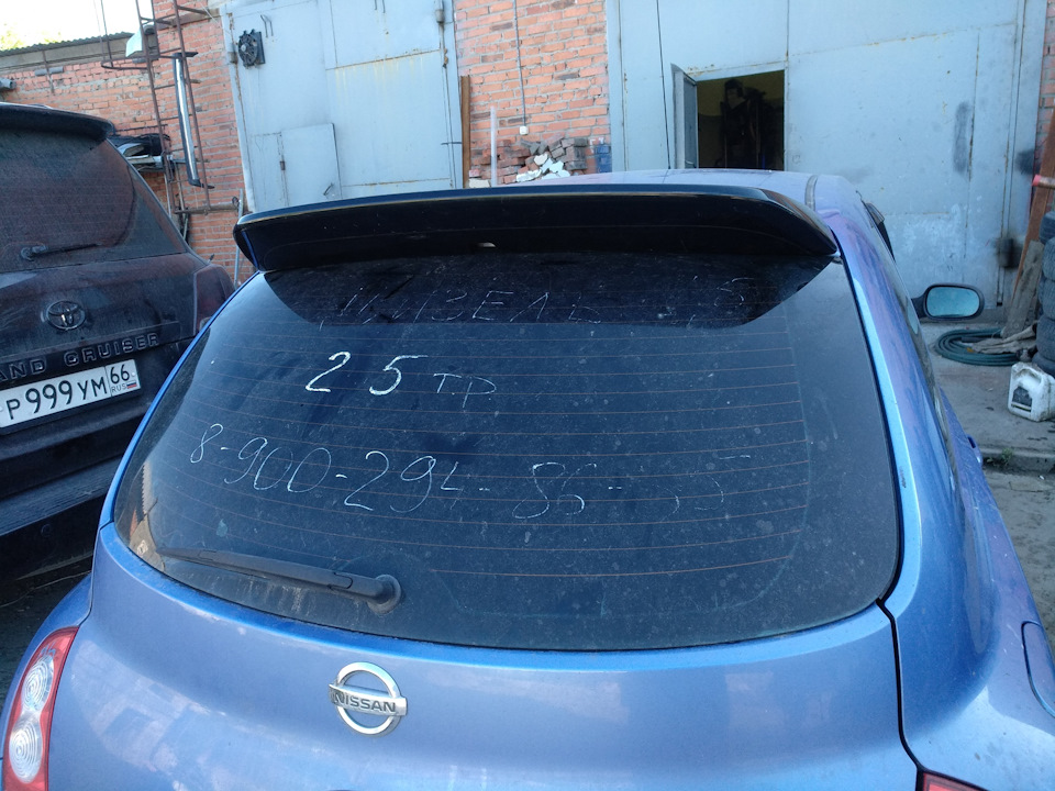 Спойлер на Ниссан Микра К12 — Nissan Micra (K12), 1,5 л, 2003 года ...