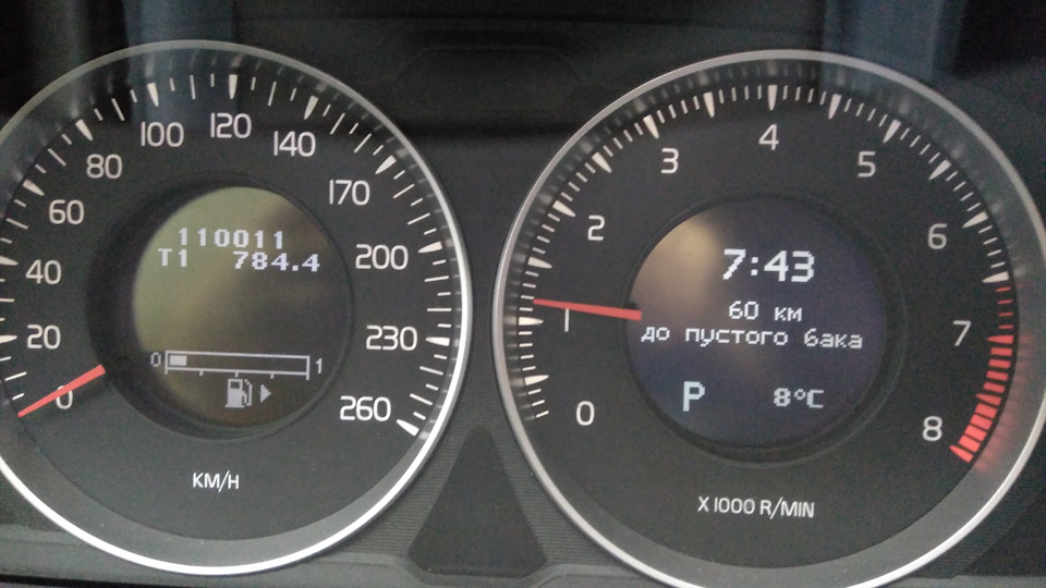 Шестизначная зеркалочка — Пробег на авто! — Volvo S60 (2G), 1,6 л, 2012 ...