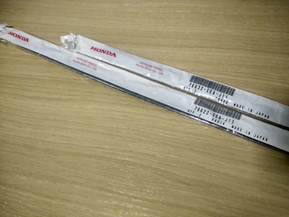 Резинки в оригинальные дворники — Honda Accord (7G), 2,4 л, 2007 года ...