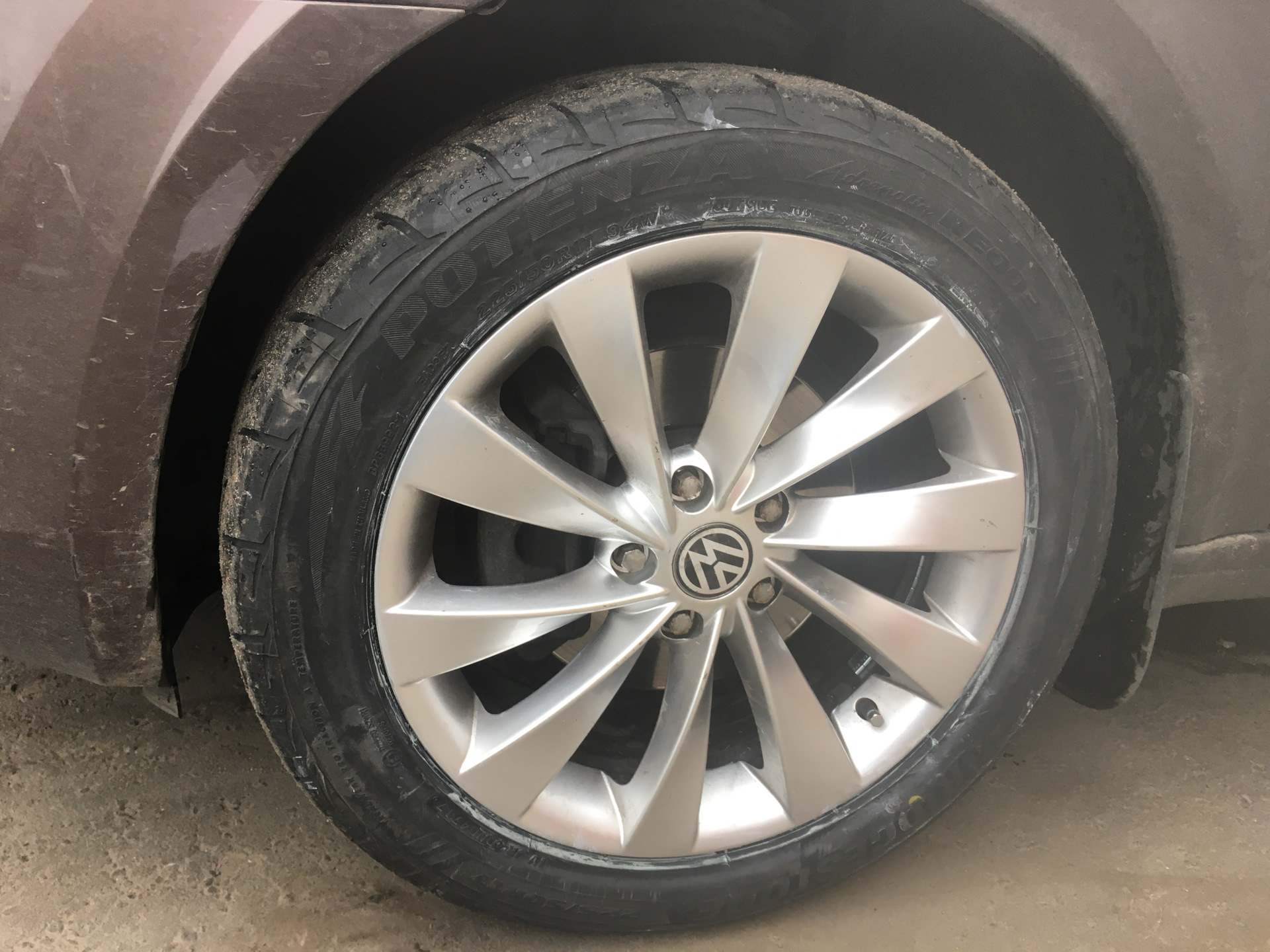 Выбор сделан- Потенза 003 — Skoda Octavia Mk3, 1,4 л., 2014 года | шины ...