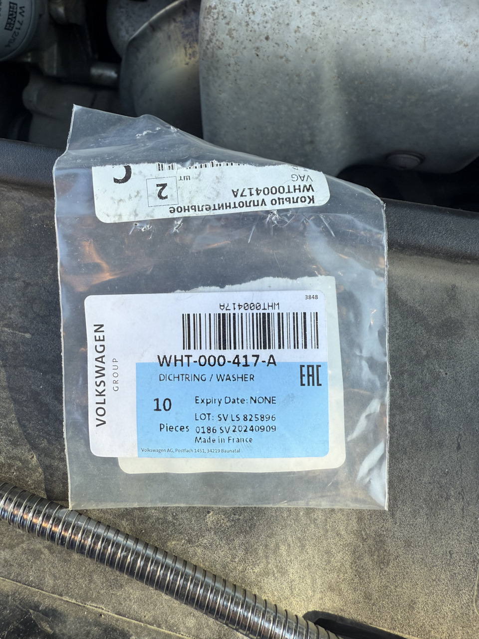 Замена уплотнения клапана фазорегулятора — Volkswagen Jetta VI, 1,4 л ...