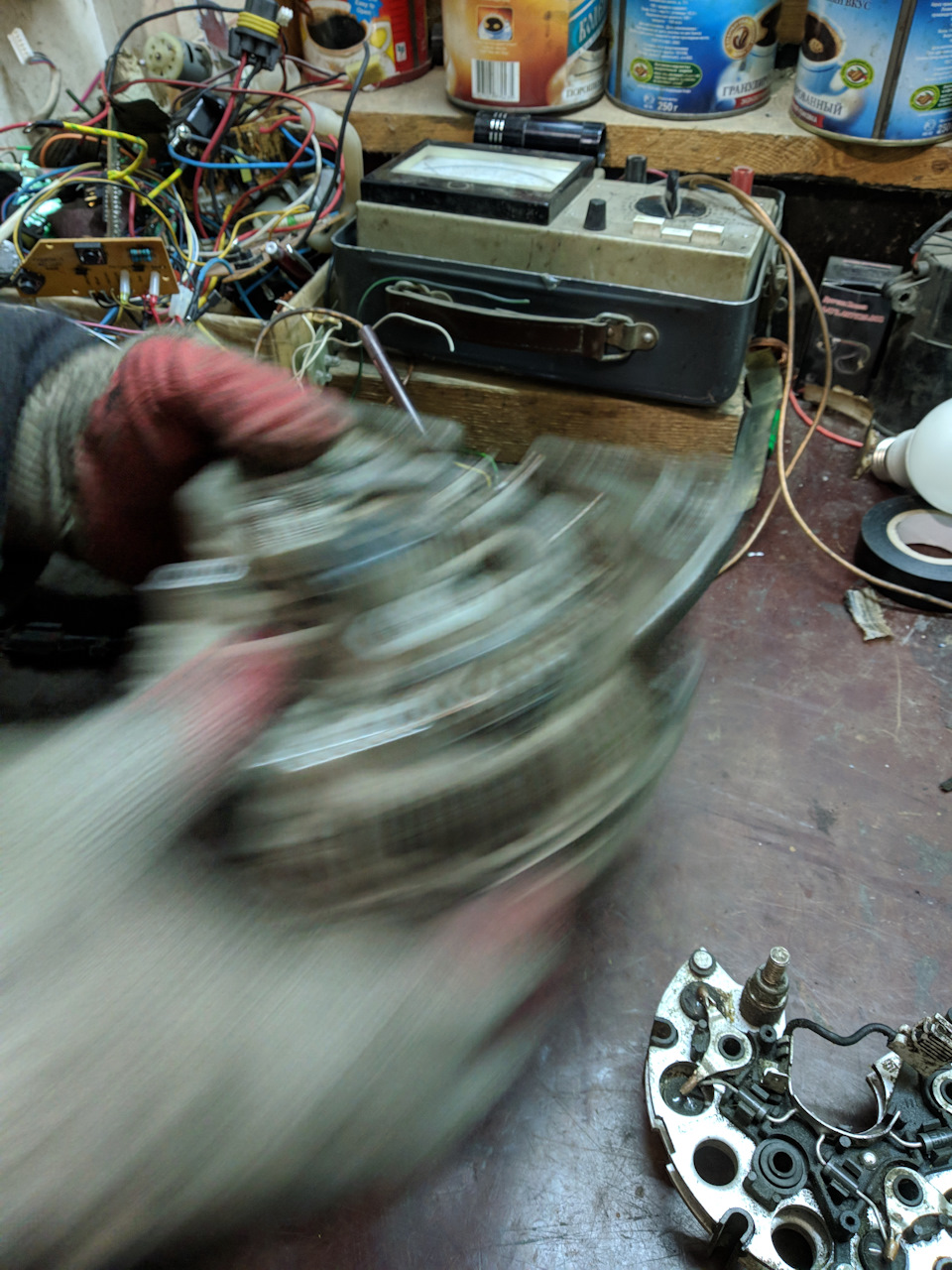 Замена диодного моста на генераторе. — Opel Zafira B, 1,8 л, 2006 года ...