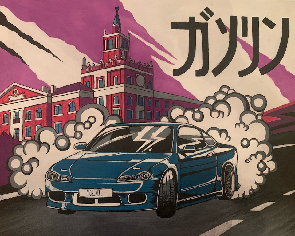 Картина по номерам nissan silvia