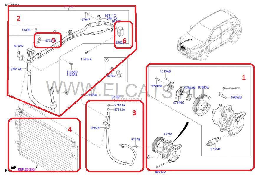 Схема кондиционирования автомобиля хёндай Крета 2.0. Схема кондиционера автомобиля Хендай Крета. Схема запчастей автомобиля Хендай Крета. Система кондиционирования Крета схема.