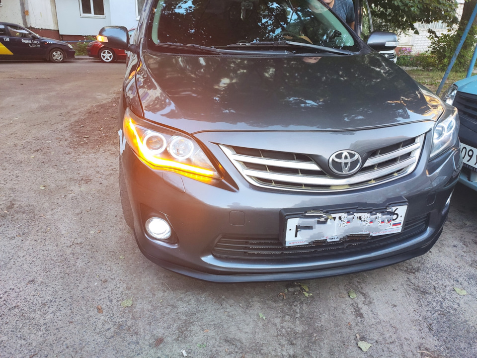 Фары и мойка радиаторов — Toyota Corolla (140/150), 1,6 л, 2011 года ...