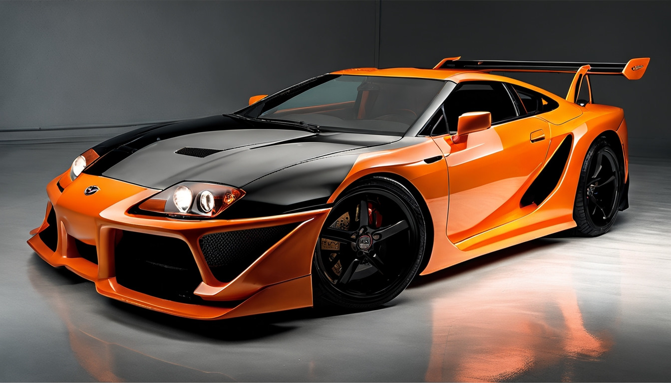 Toyota Supra v12 Orange