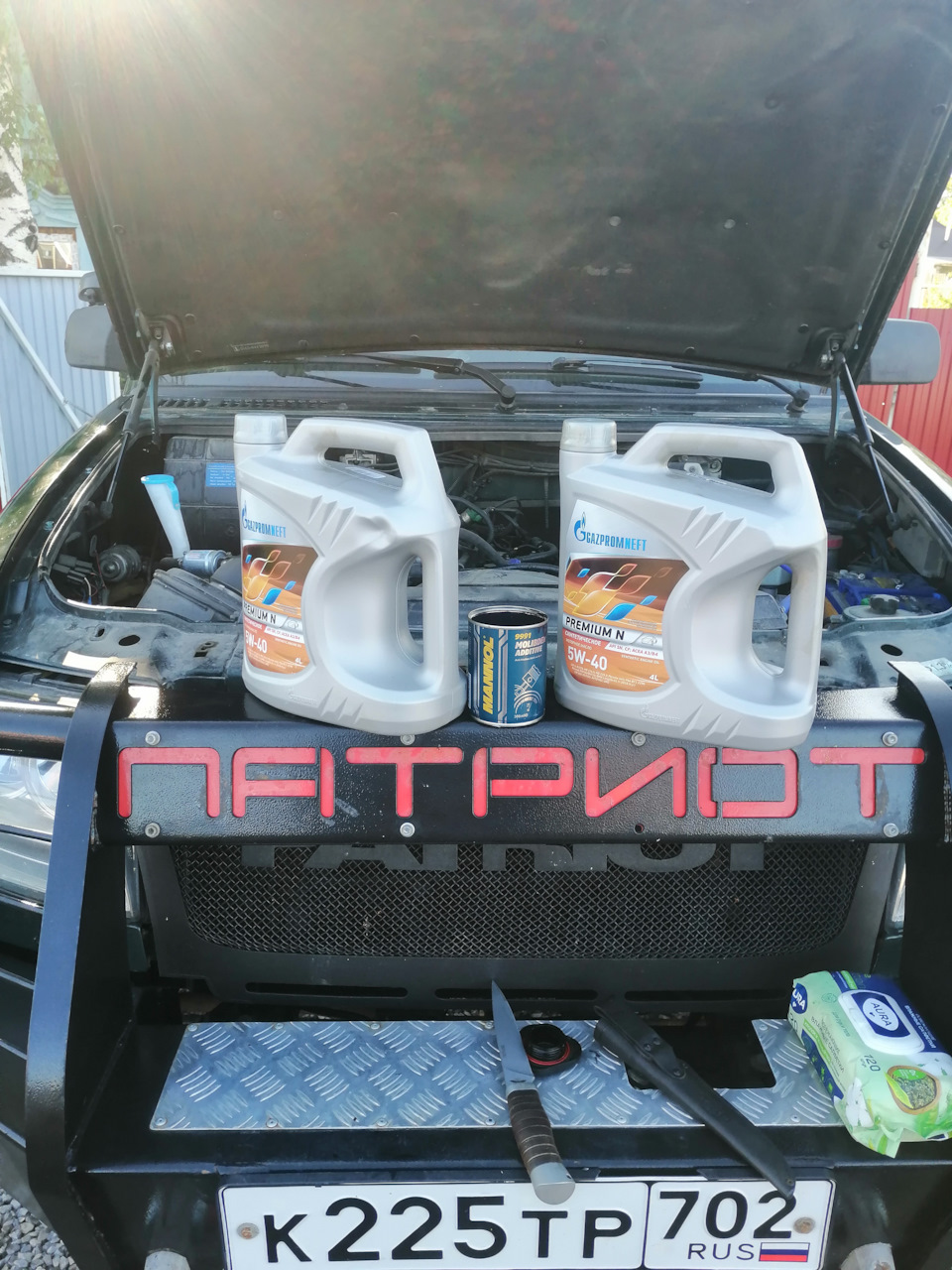 Масло Gazpromneft Premium N 5W-40 + присадка Mannol Molybden Additive ...