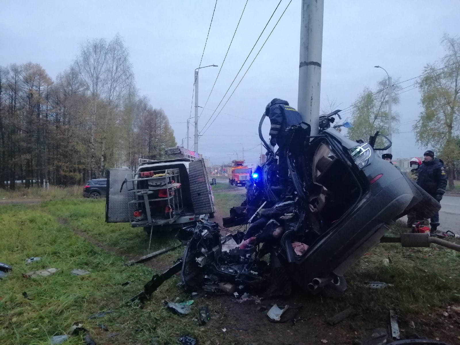 Авария на Кохомском шоссе в Иваново
