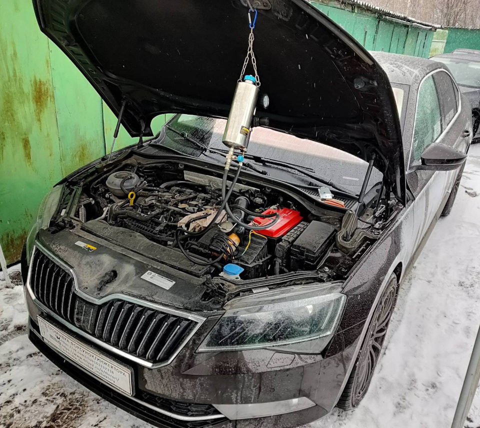 Skoda Superb MK3 промывка топливных форсунок/инжектора — Промывка ...