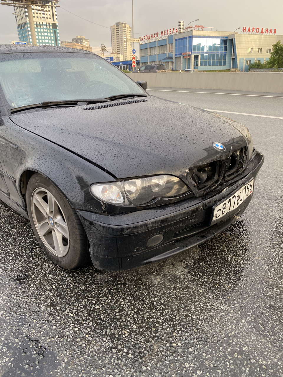 Немного о грустном (Авария, и оживление) — BMW 3 series (E46), 2 л, 2004  года | ДТП | DRIVE2