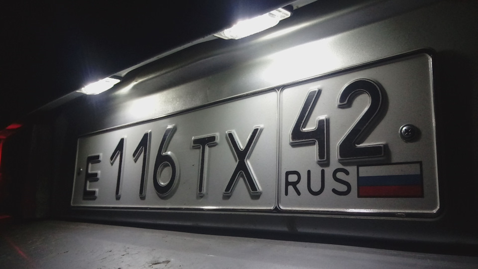Диоды в подсветку номера ваз 2114 — Lada 2114, 1,5 л, 2004 года ...