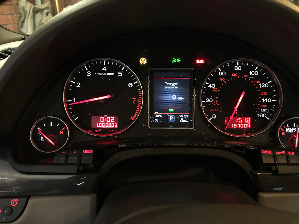 как установить бортовой компьютер на audi a6 c5