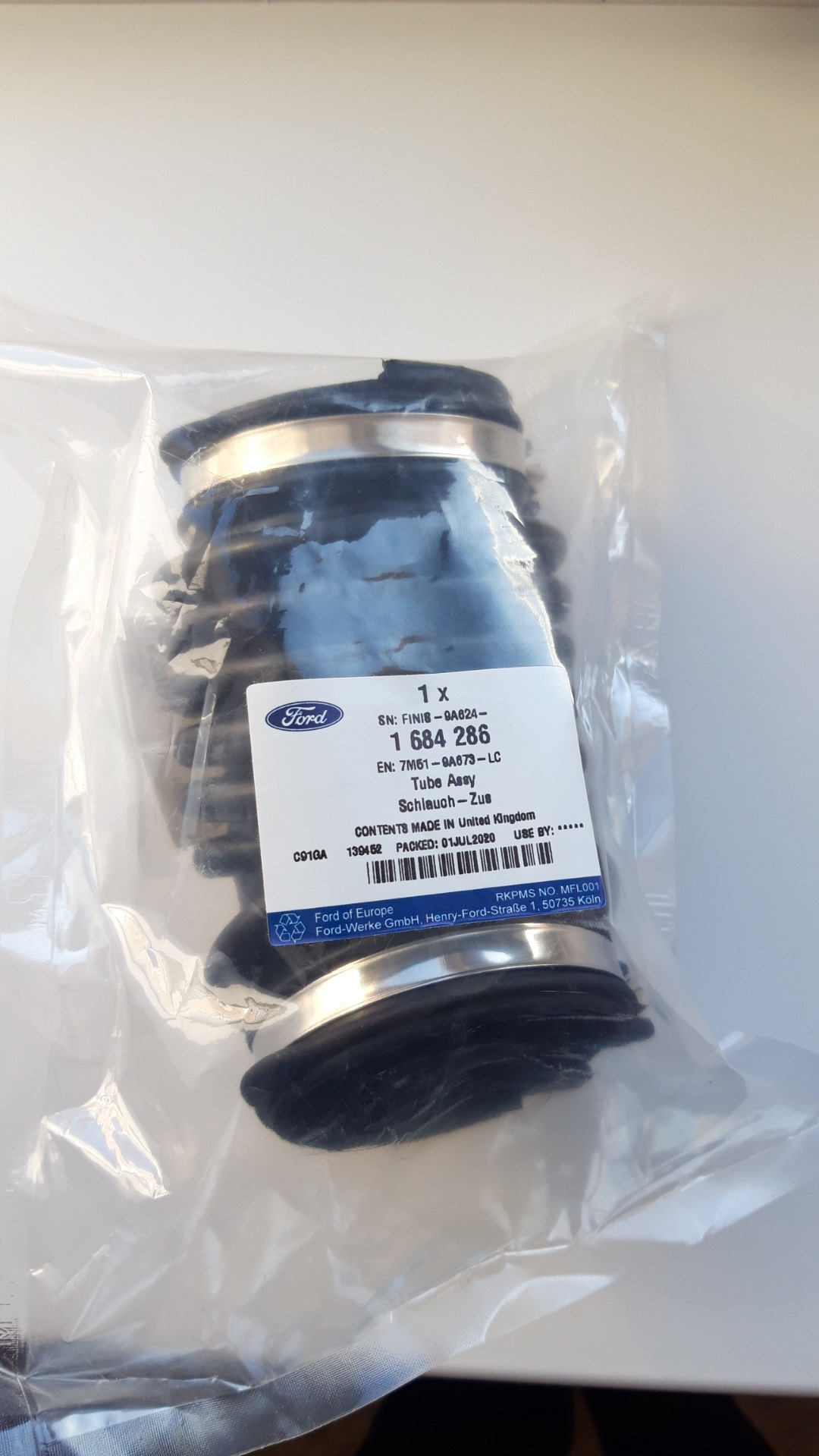 Гофра дроссельной заслонки. — Ford Focus II Sedan, 1,8 л, 2009 года ...