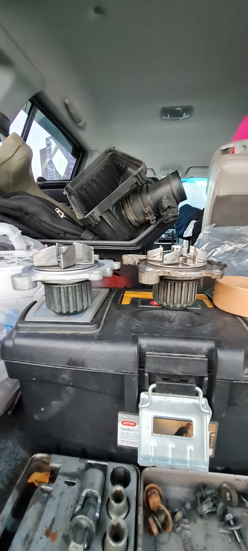 Водяная помпа GMB GWHY 36A или 25100 27400 — Hyundai Santa Fe (1G), 2 л ...