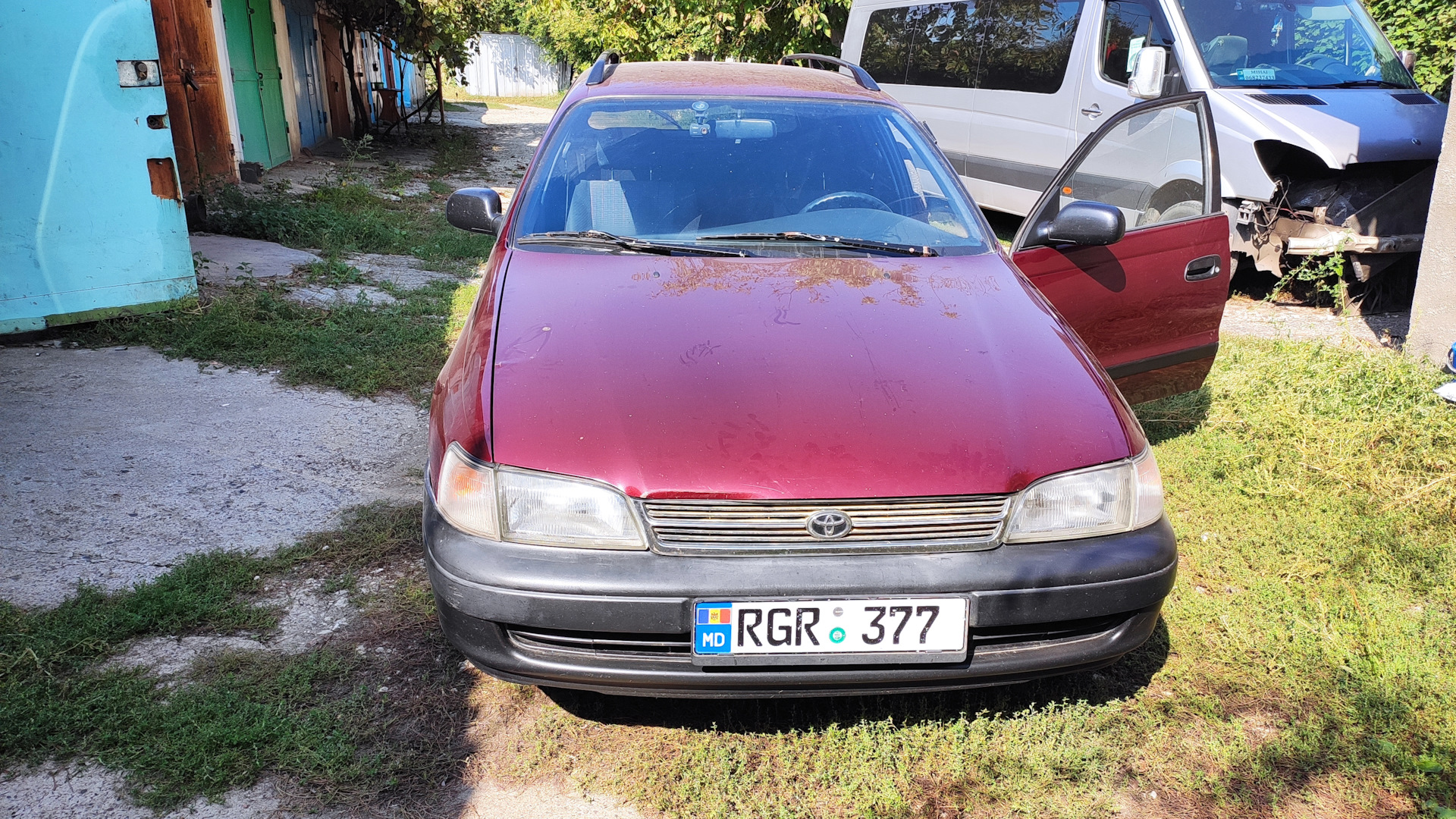 Toyota Carina E 1.6 бензиновый 1995 | 1.6 газ-бензин бордового на DRIVE2