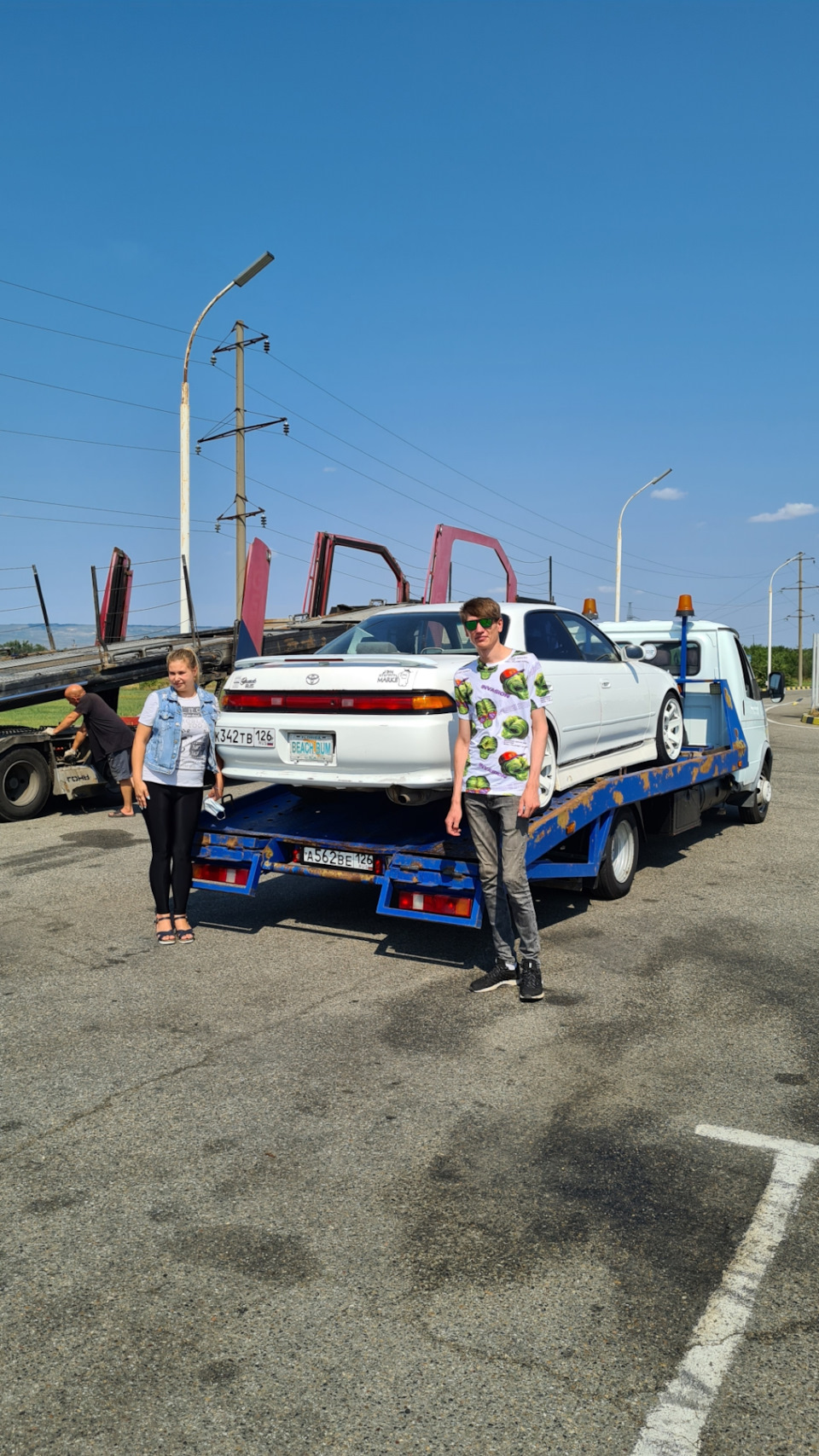 Постановка на учёт и отправка в Санкт-Петербург автовозом! — Toyota Mark II  (90), 2,5 л, 1992 года | эвакуация | DRIVE2