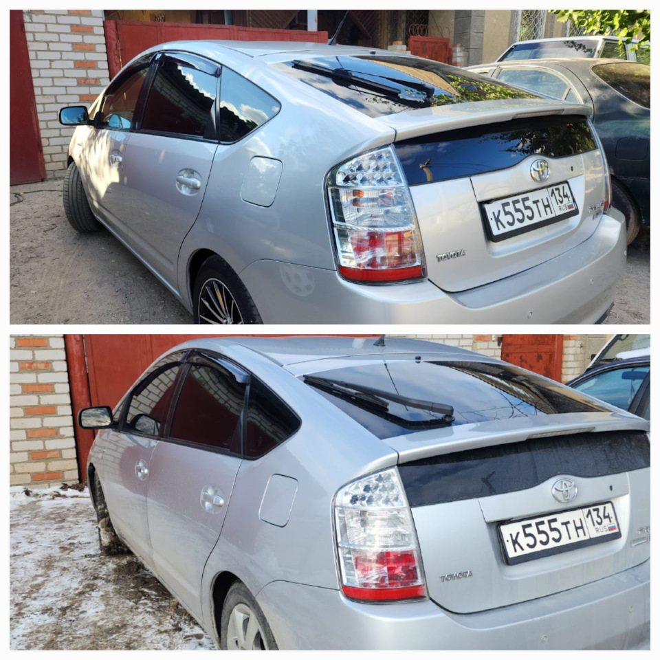 Японская метла, дворники. Чистка впуска, PCV. — Toyota Prius (20), 1,5 л,  2008 года | плановое ТО | DRIVE2