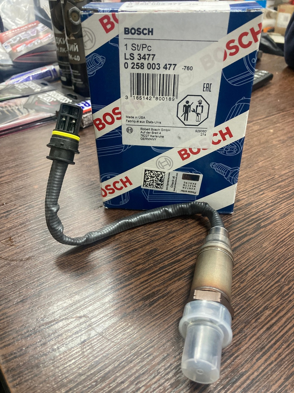 ЛЯМБДА-ЗОНД BOSCH, артикул 0258003477 — BMW 5 series (E39), 2,2 л, 2002 ...