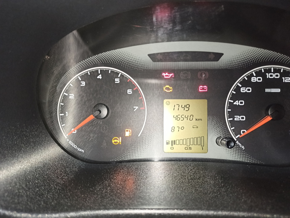 Комбинация приборов Гранта Люкс — Lada Гранта Лифтбек (1G), 1,6 л, 2017 ...