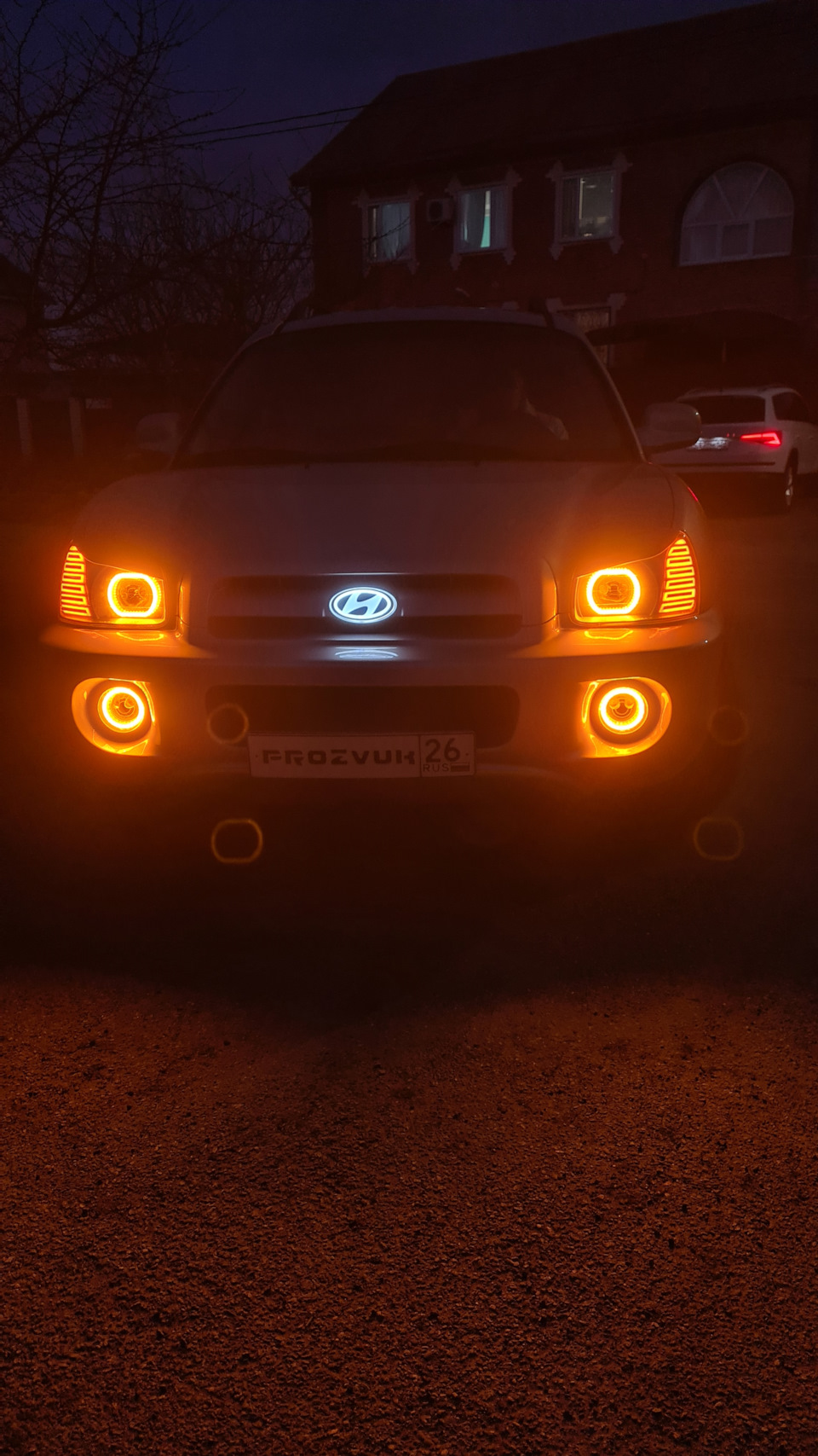 Ретрофит фар хундай сантафе класик — Hyundai Santa Fe (1G), 2,7 л, 2009 ...