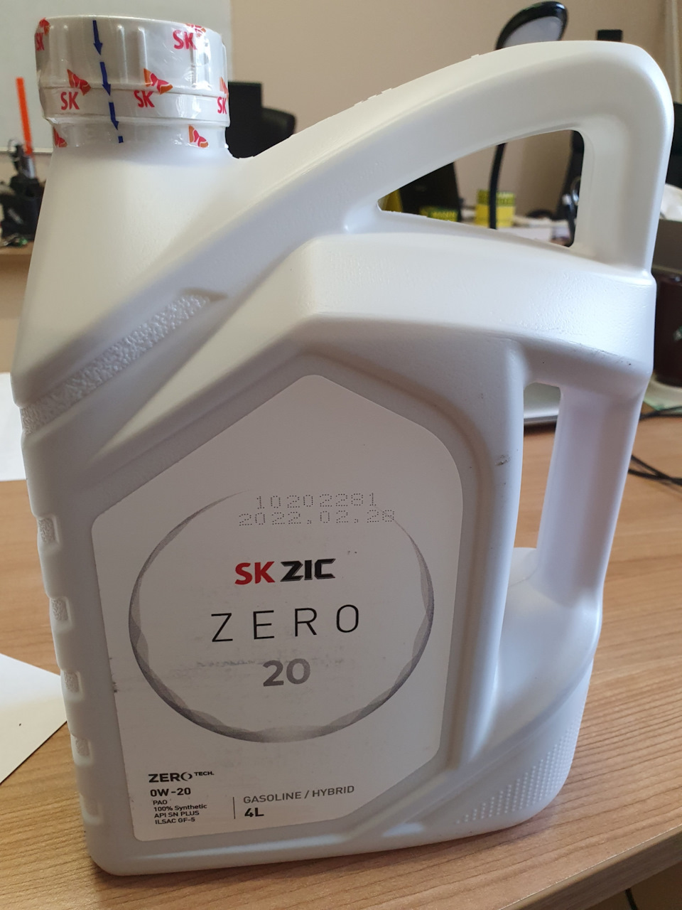 Межсервисная замена масла ZIC ZERO 20 0W-20 — Lexus NX (1G), 2 л, 2017 ...
