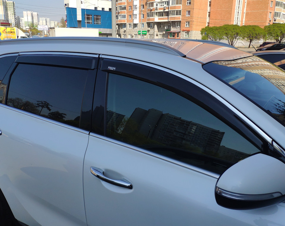Дифлекторы на окна — KIA Sorento (3G), 2,2 л, 2015 года | аксессуары ...