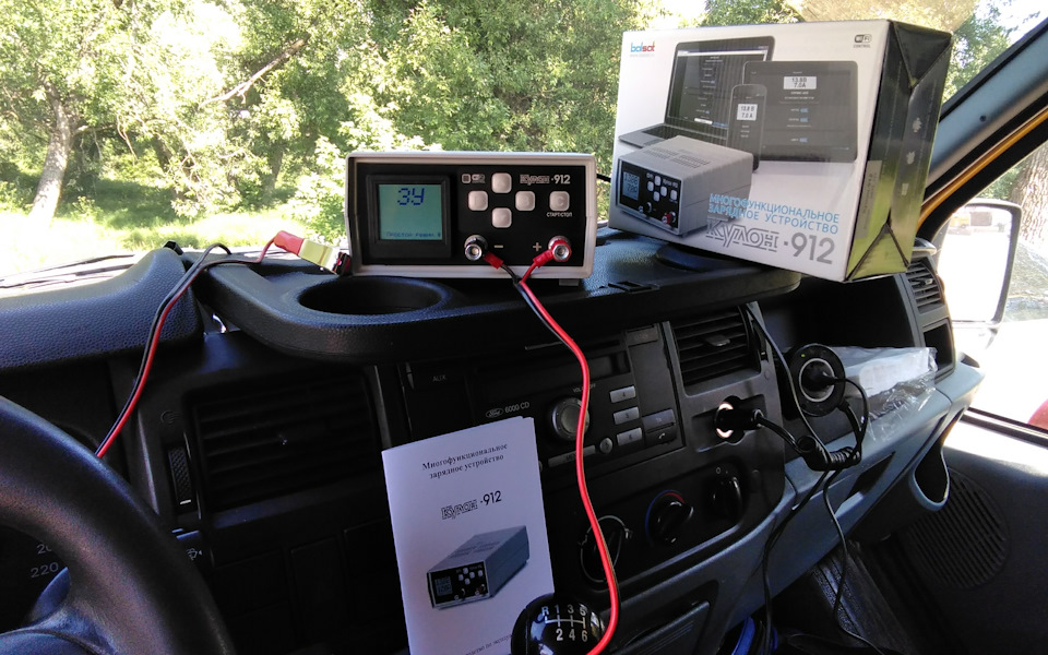 Зарядное устройство Кулон-912 wi-fi. — Ford Transit (7G), 2,4 л, 2006 ...