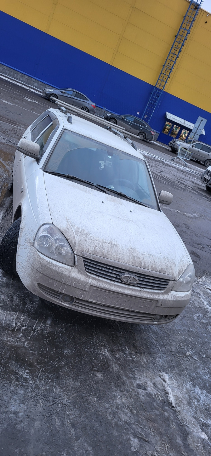 Весна. Первое мытье. — Lada Приора универсал, 1,6 л, 2009 года | мойка |  DRIVE2