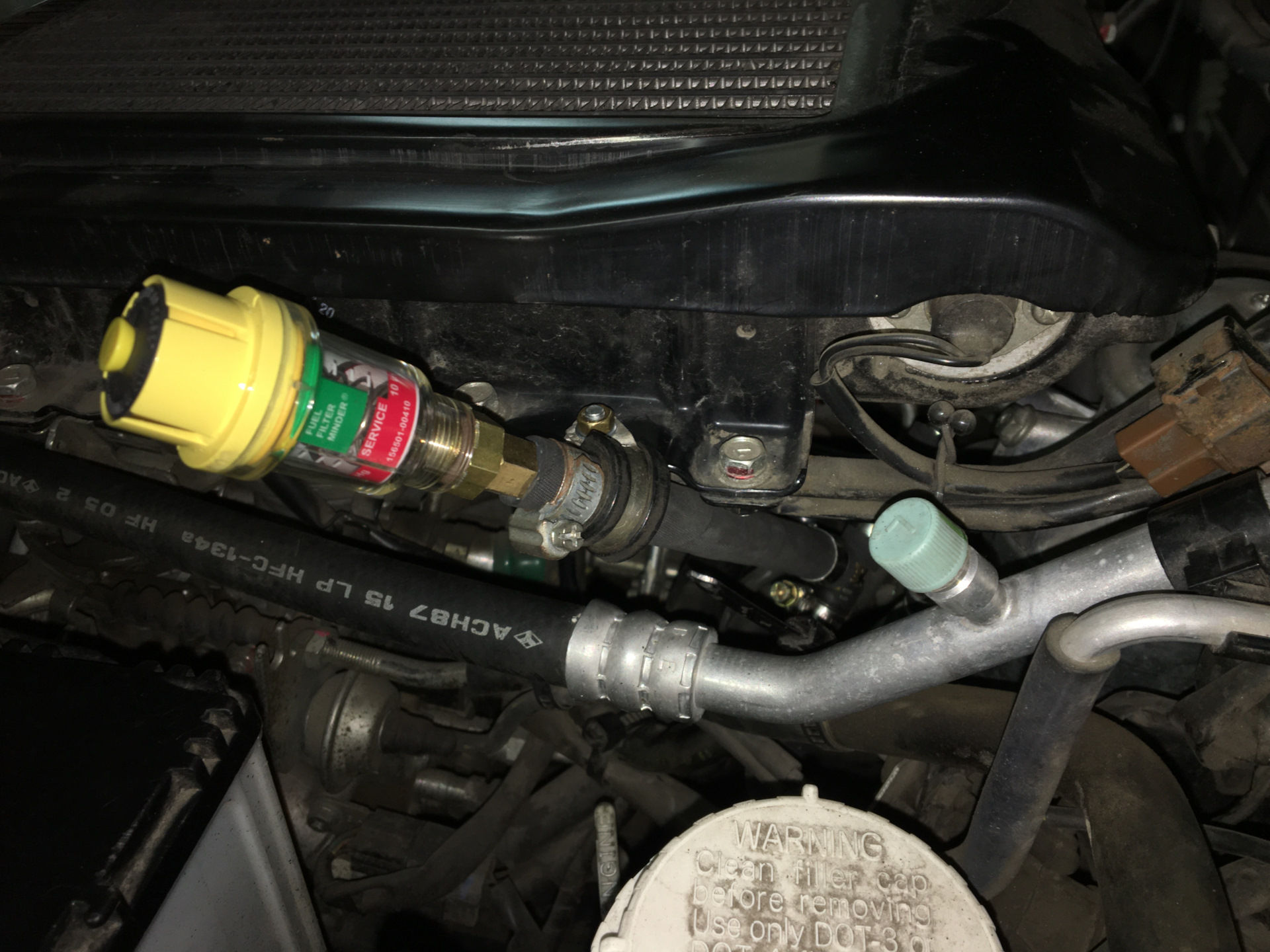 Установка индикатора засоренности ТОПЛИВНОГО фильтра Parker Racor ...