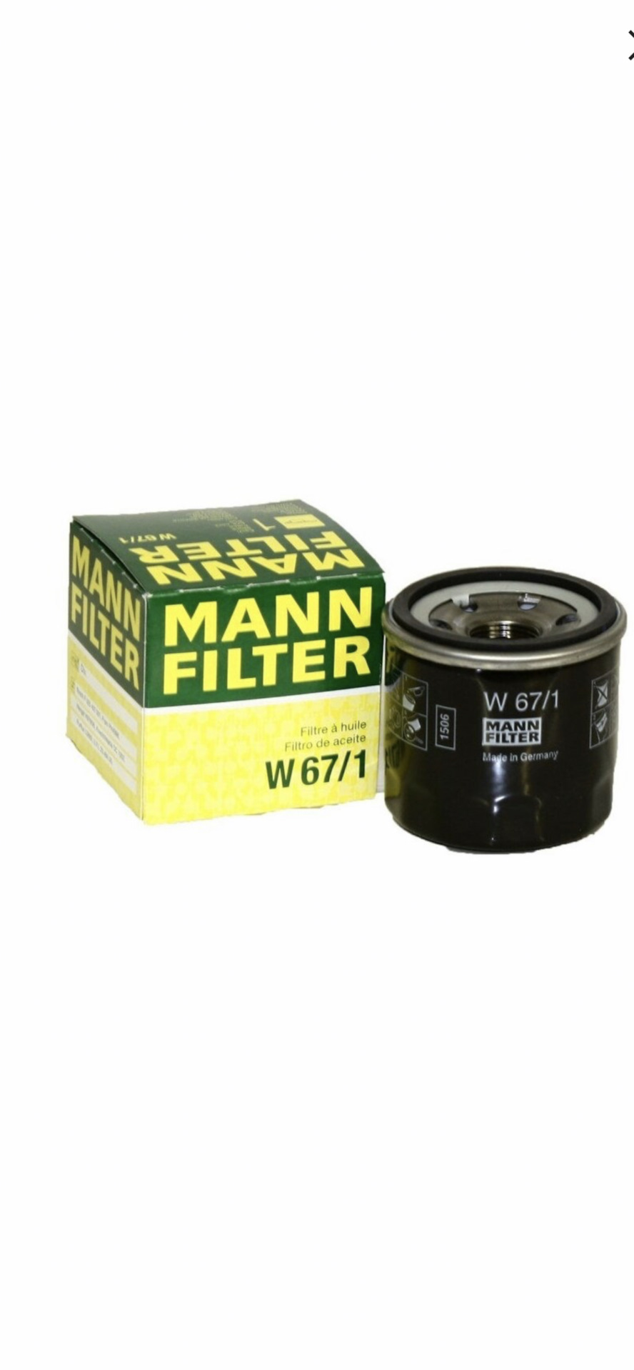 Фильтр масляный Mann w 67/2. Фильтр масляный Манн для Мазда 3 BM. Mann-Filter w71273 Размеры. W71273.