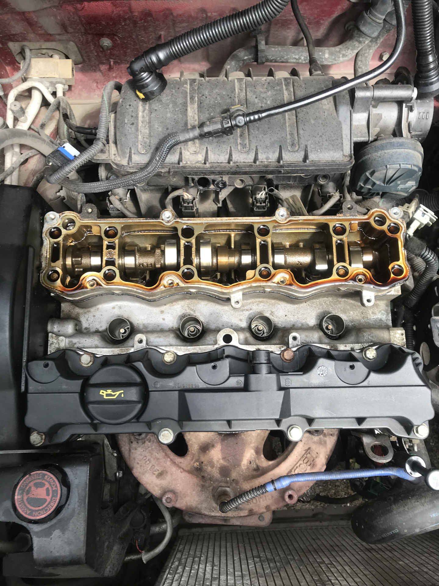 Замена прокладки клапанной крышки TU5JP4 — Citroen Berlingo (1G), 1,6 л ...