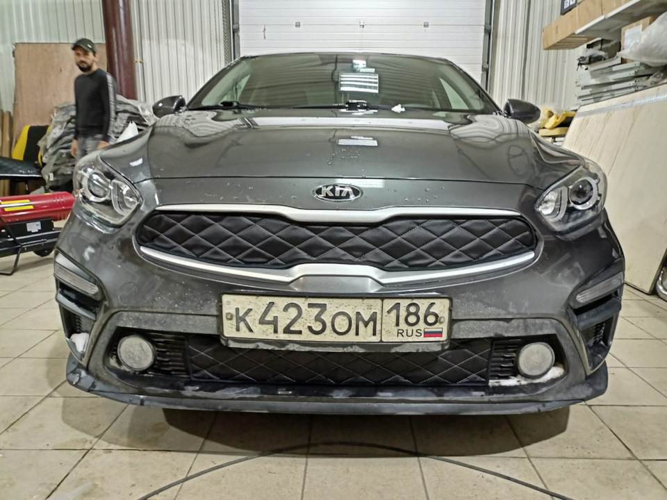📌Утеплитель решетки радиатора зимний для Kia Cerato 2018 – н.в. IV ...