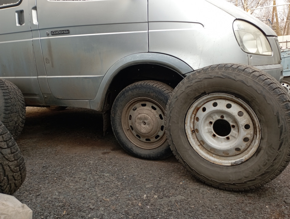 Зимние колеса 265/70 R16 (30 дюймов) в соболь 4х4 — ГАЗ Соболь 4х4, 2,5 ...